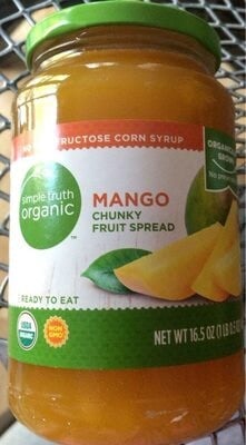 Simple Truth Mango Chunky Fruit Spread package