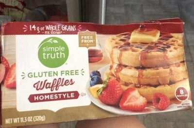 Simple Truth Homestyle Gluten Free Waffles packaging