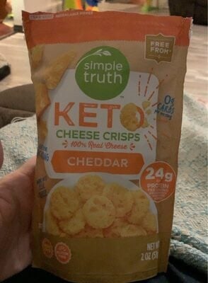 Simple Truth Cheddar Keto Cheese Crisps package