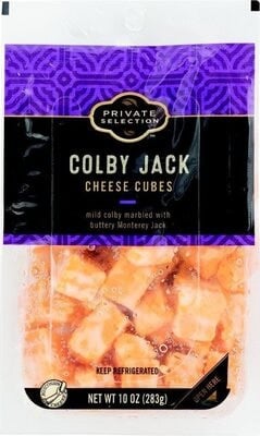 Private Selection Colby Jack Cheese Cubes package