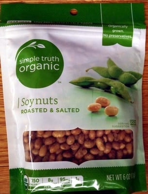 Simple Truth Organic Roasted & Salted Soynuts packaging