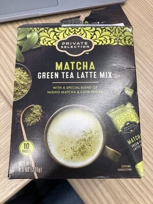 Private Selection Matcha Green Tea Flavored Latte Mix packaging