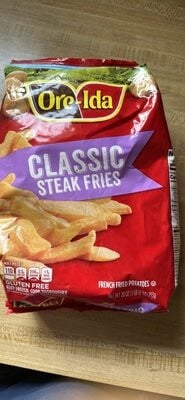 Ore-Ida Golden Steak Fries French Fried Potatoes packaging