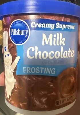 Pillsbury Milk Chocolate Frosting package