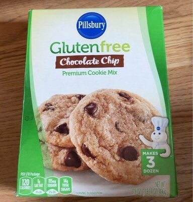 Pillsbury Gluten Free Chocolate Chip Premium Cookie Mix package
