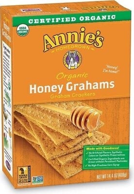 Annie's Organic Honey Graham Crackers packaging