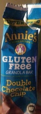 Annie's Gluten Free Double Chocolate Chip Granola Bar package