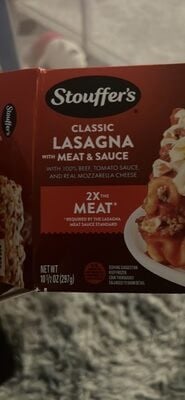 Stouffer's Lasagna With Meat & Sauce packaging