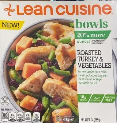 Lean Cuisine Roasted Turkey & Vegetables Bowls packaging
