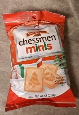 Pepperidge Farm Chessmen Mini Butter Holiday Cookies package