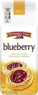 Pepperidge Farm Verona Blueberry Thumbprint Cookies package