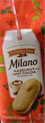 Pepperidge Farm Milano Cookies, Hazelnut Hot Cocoa, 7-Oz. Bag package