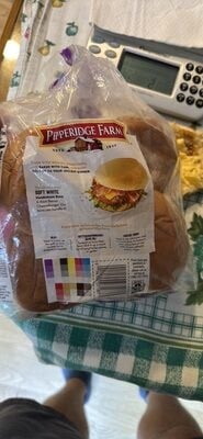 Pepperidge Farm Soft White Hamburger Buns, 8-Pack Bag package