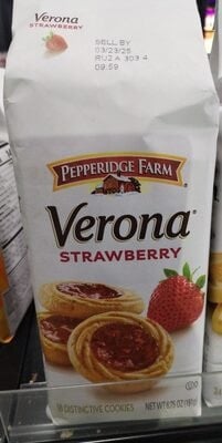 Pepperidge Farm Verona Strawberry Thumbprint Cookies (18 Cookies) package