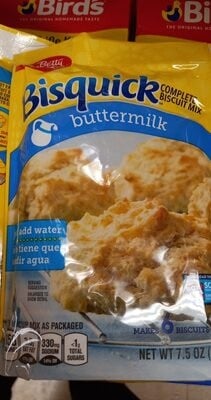 Betty Crocker Bisquick Complete Buttermilk Biscuit Mix package
