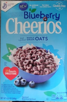 Cheerios Blueberry Cereal packaging