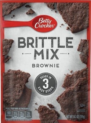 Betty Crocker Brownie Brittle Mix package