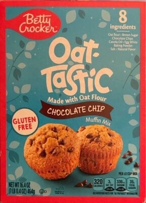 Betty Crocker Oat-Tastic Chocolate Chip Muffin Mix package