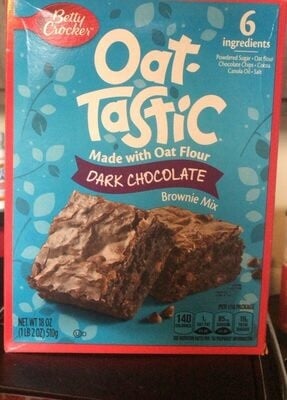 Betty Crocker Oat-Tastic Dark Chocolate Brownie Mix package