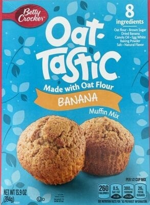 Betty Crocker Banana Muffin Mix package