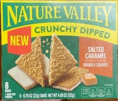Nature Valley Crunchy Dipped Salted Caramel Granola Squares package