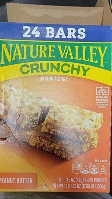 Nature Valley Crunchy Peanut Butter Granola Bars package