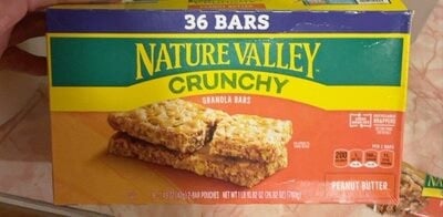 Nature Valley Crunchy Peanut Butter Granola Bars packaging