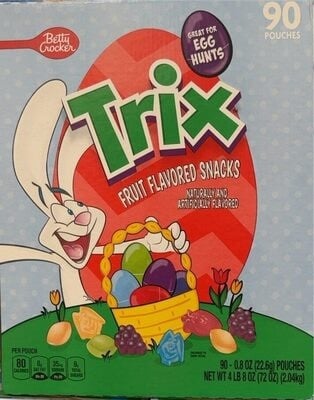 Trix Fruit Flavored Snacks package