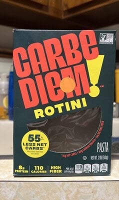 Carbe Diem! Rotini Pasta packaging