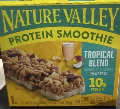 Nature Valley Protein Smoothie Tropical Blend Bar packaging