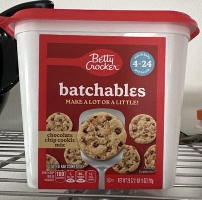Betty Crocker Batchables Chocolate Chip Cookie Mix package