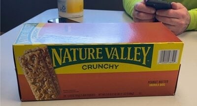 Nature Valley Crunchy Peanut Butter Granola Bars packaging