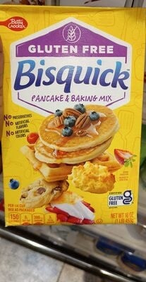Bisquick Gluten Free Pancake & Baking Mix packaging