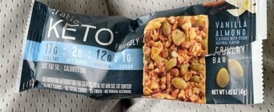 Ratio Keto Friendly Vanilla Almond Crunchy Bar package