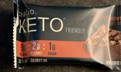 Ratio Keto Friendly Soft Baked Chocolate Brownie package