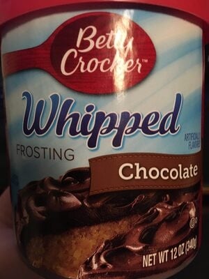 Betty Crocker Whipped Chocolate Frosting package