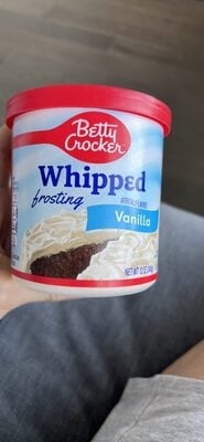 Betty Crocker Whipped Vanilla Frosting package
