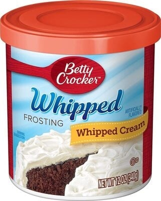 Betty Crocker Whipped Whip Cream Frosting package