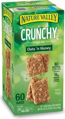 Nature Valley Crunchy Oats 'n Honey Granola Bars packaging