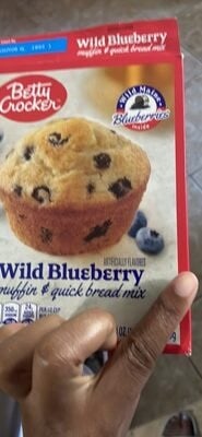 Betty Crocker Wild Blueberry Muffin & Quick Bread Mix package