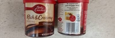 Betty Crocker Rich & Creamy Chocolate Frosting package