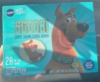 Pillsbury Scoob! Shape Sugar Cookie Dough package