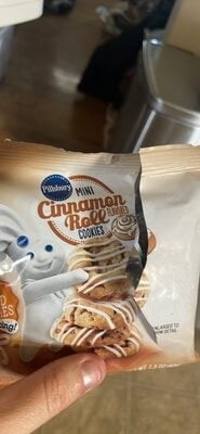 Pillsbury Mini Cinnamon Roll Flavored Soft Baked Cookies package