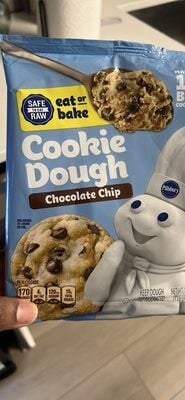 Pillsbury Chocolate Chip Cookie Dough package