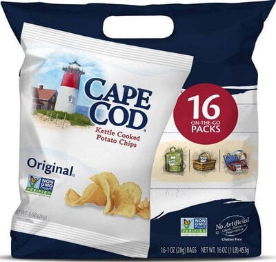 Cape Cod Potato Chips, Original, Snack Bags package