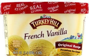Turkey Hill French Vanilla Premium Ice Cream packaging