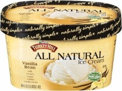 Turkey Hill All Natural Vanilla Bean Ice Cream package