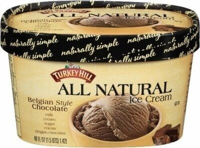Turkey Hill All Natural Belgian Style Chocolate Ice Cream package