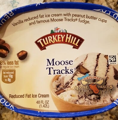 Turkey Hill Reduced Fat Ice Cream, Vanilla package