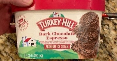 Turkey Hill Dark Chocolate Espresso Premium Ice Cream package